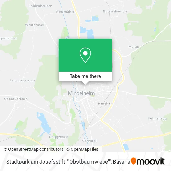 Карта Stadtpark am Josefsstift ""Obstbaumwiese""