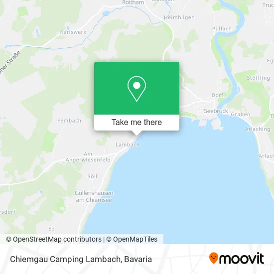 Карта Chiemgau Camping Lambach