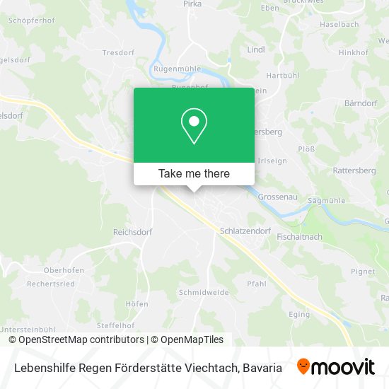 Карта Lebenshilfe Regen Förderstätte Viechtach