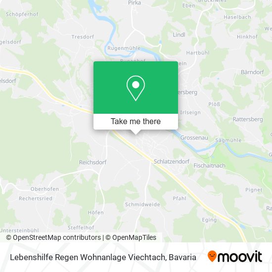 Lebenshilfe Regen Wohnanlage Viechtach map