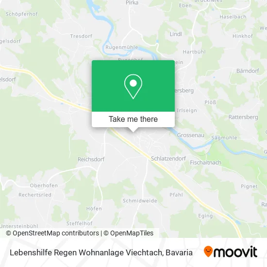 Карта Lebenshilfe Regen Wohnanlage Viechtach