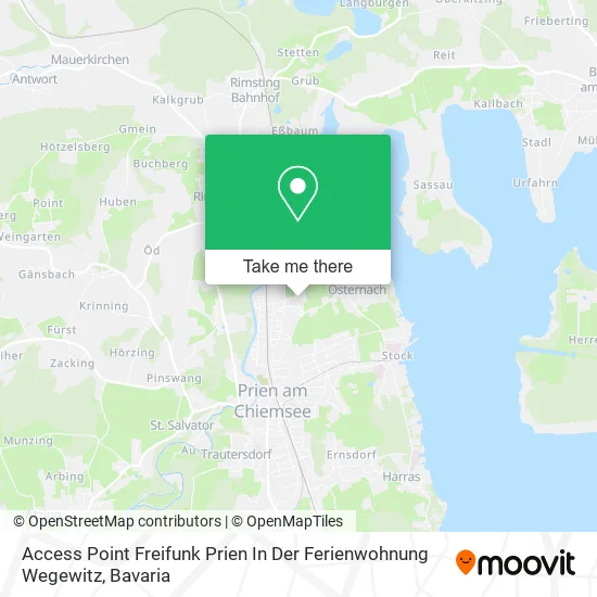 Карта Access Point Freifunk Prien In Der Ferienwohnung Wegewitz