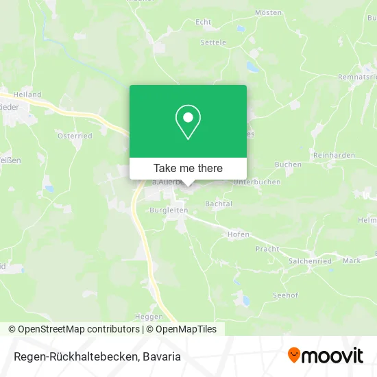 Карта Regen-Rückhaltebecken