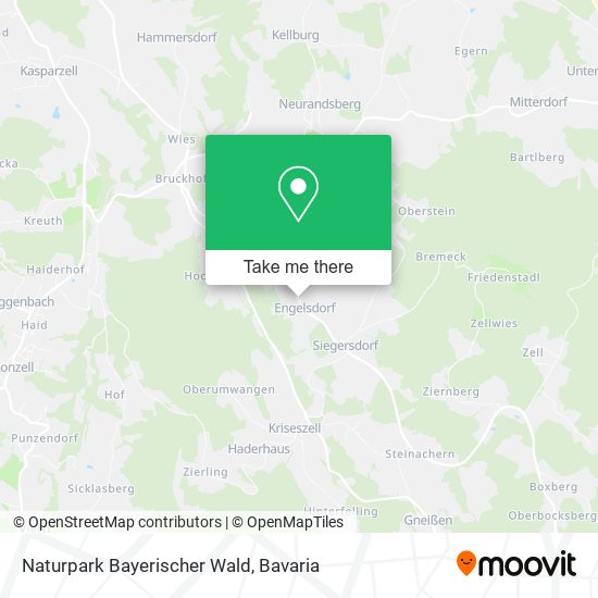 Naturpark Bayerischer Wald map