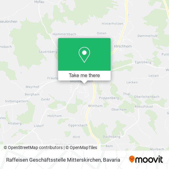 Raffeisen Geschäftsstelle Mitterskirchen map