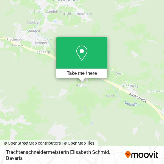 Карта Trachtenschneidermeisterin Elisabeth Schmid
