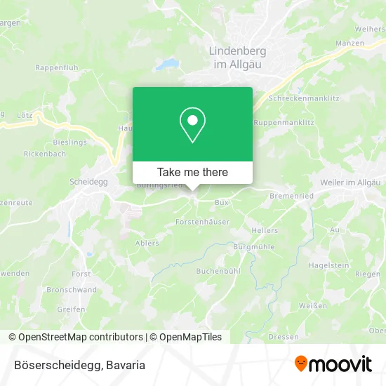 Карта Böserscheidegg
