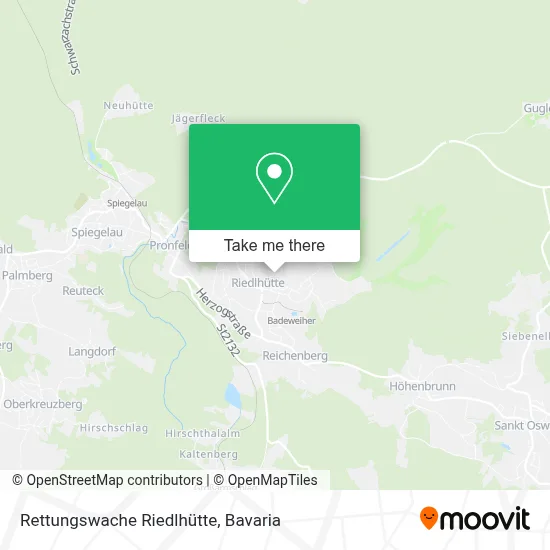 Rettungswache Riedlhütte map