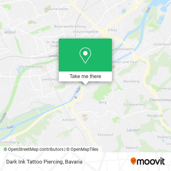 Dark Ink Tattoo Piercing map