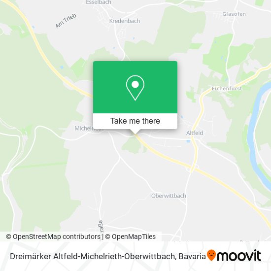 Dreimärker Altfeld-Michelrieth-Oberwittbach map
