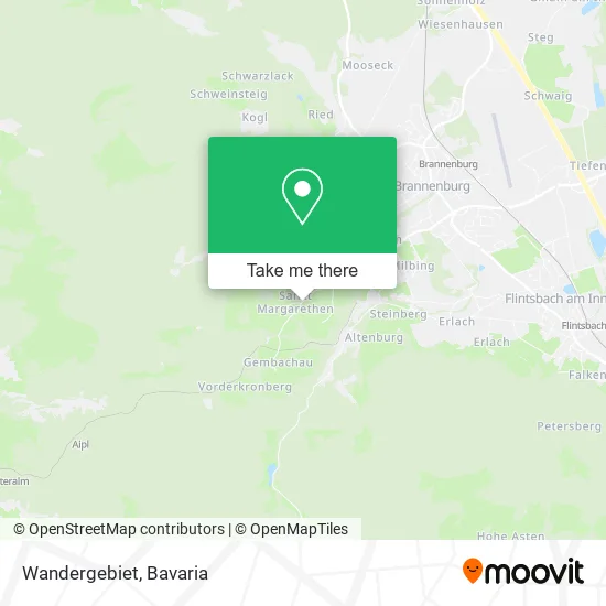 Карта Wandergebiet