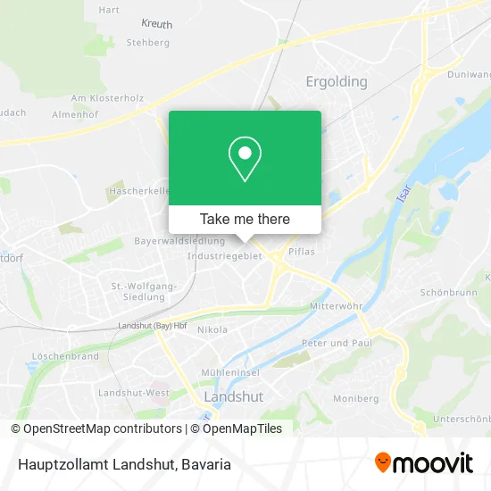 Карта Hauptzollamt Landshut