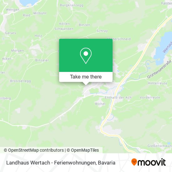 Landhaus Wertach - Ferienwohnungen map