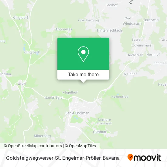 Карта Goldsteigwegweiser-St. Engelmar-Pröller