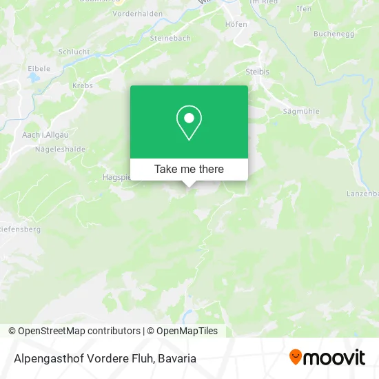 Карта Alpengasthof Vordere Fluh