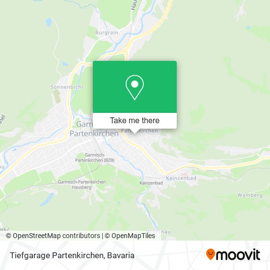 Tiefgarage Partenkirchen map