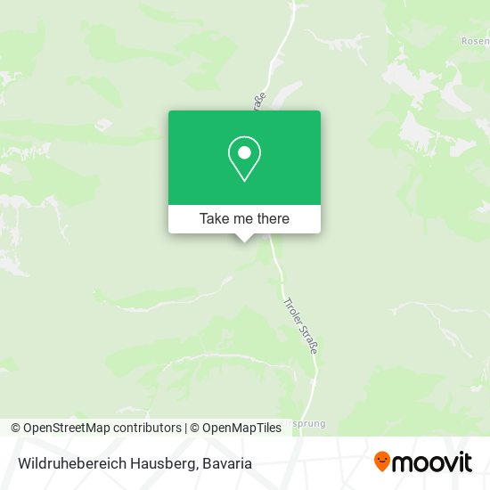 Wildruhebereich Hausberg map