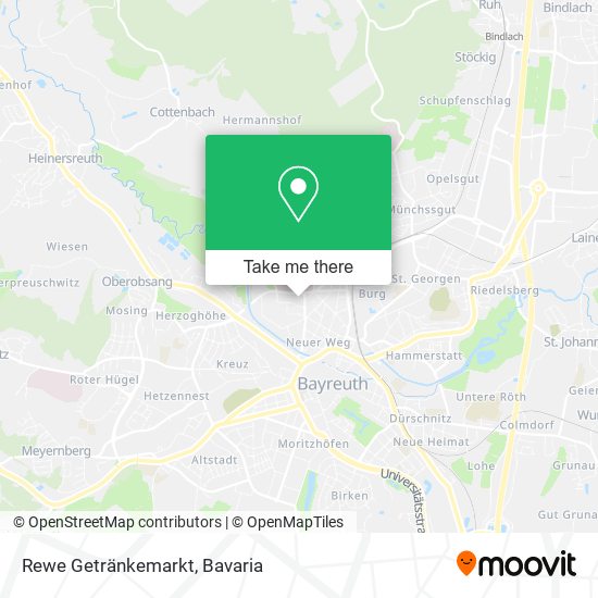 Rewe Getränkemarkt map