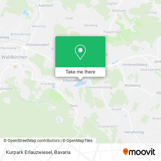 Kurpark Erlauzwiesel map