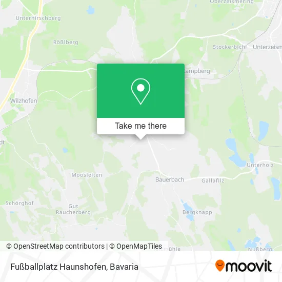 Карта Fußballplatz Haunshofen