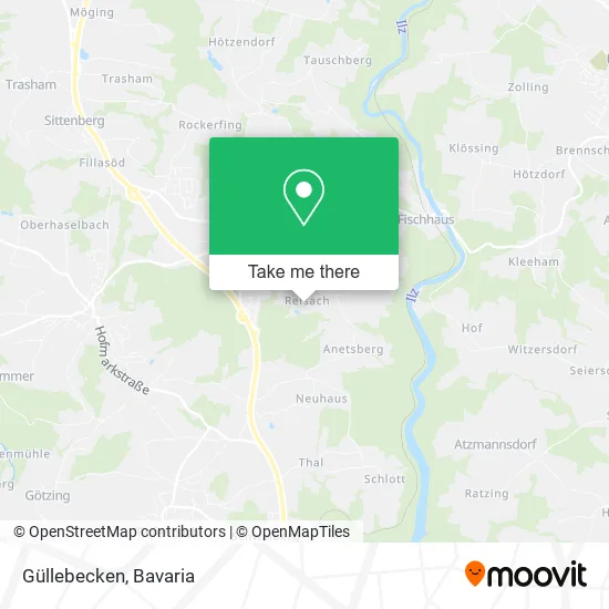 Карта Güllebecken