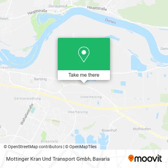 Карта Mottinger Kran Und Transport Gmbh