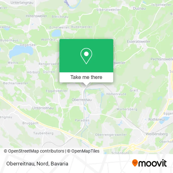 Карта Oberreitnau, Nord