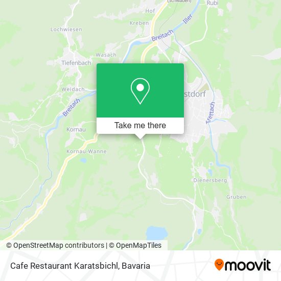Cafe Restaurant Karatsbichl map
