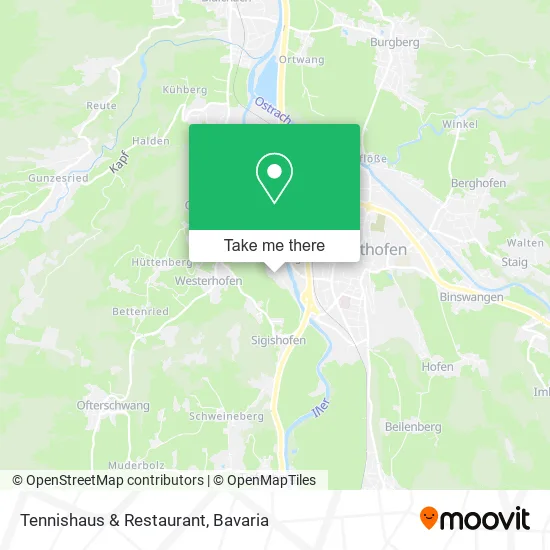Карта Tennishaus & Restaurant