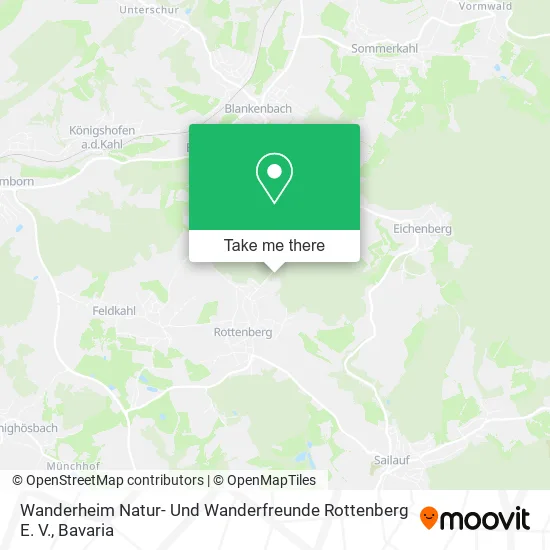 Карта Wanderheim Natur- Und Wanderfreunde Rottenberg E. V.