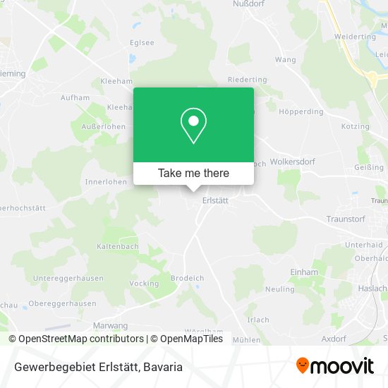 Gewerbegebiet Erlstätt map