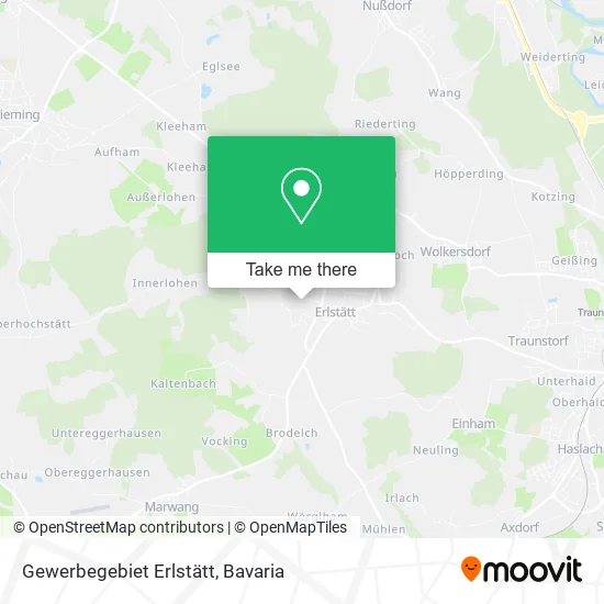Карта Gewerbegebiet Erlstätt