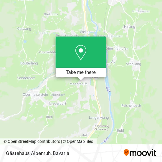 Gästehaus Alpenruh map