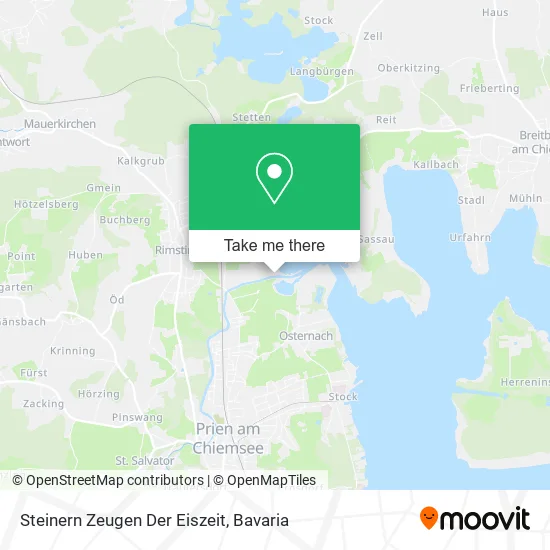 Карта Steinern Zeugen Der Eiszeit