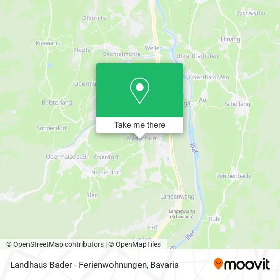 Landhaus Bader - Ferienwohnungen map