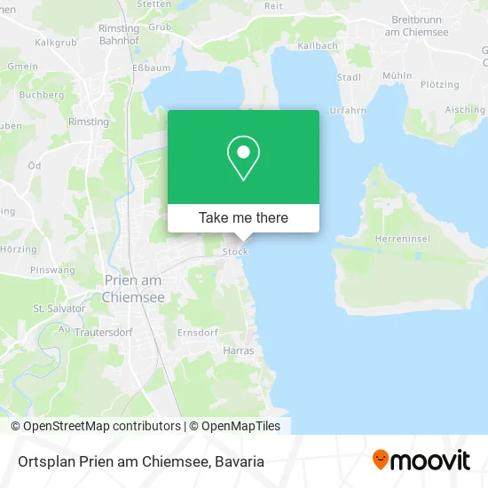 Карта Ortsplan Prien am Chiemsee