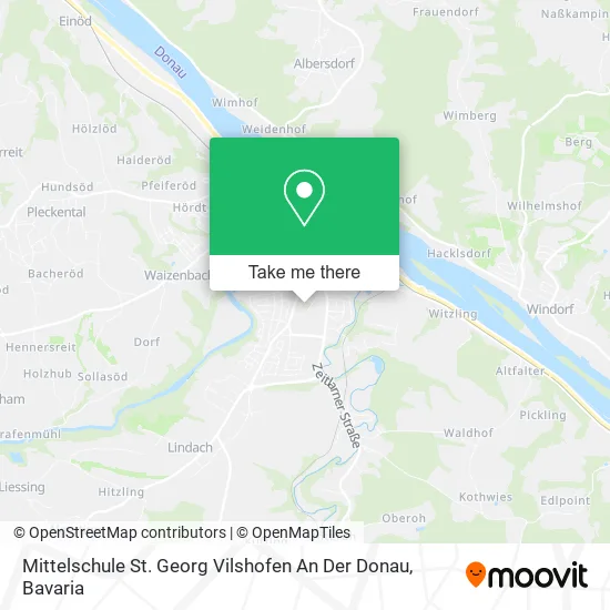 Карта Mittelschule St. Georg Vilshofen An Der Donau