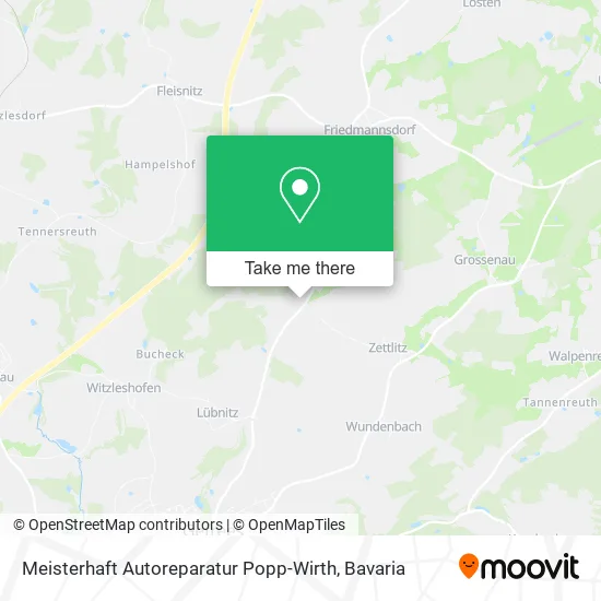 Карта Meisterhaft Autoreparatur Popp-Wirth