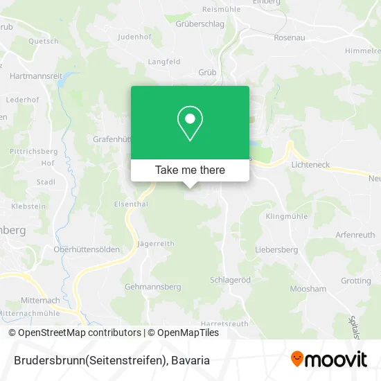 Карта Brudersbrunn(Seitenstreifen)