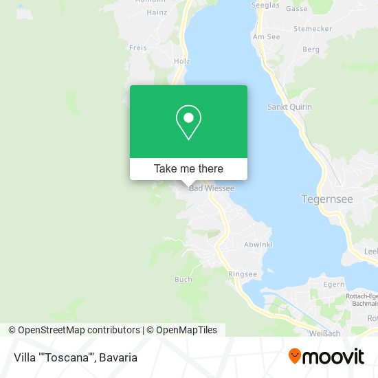 Villa ""Toscana"" map