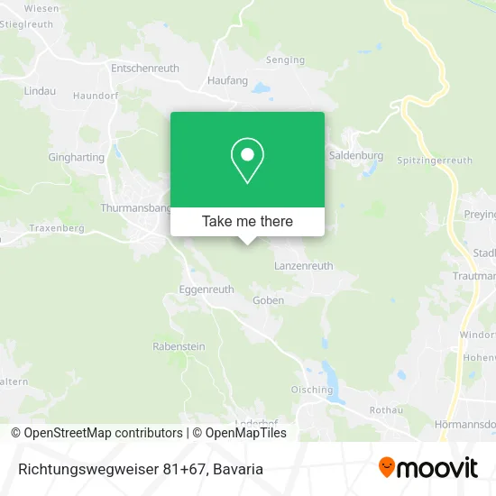 Карта Richtungswegweiser 81+67
