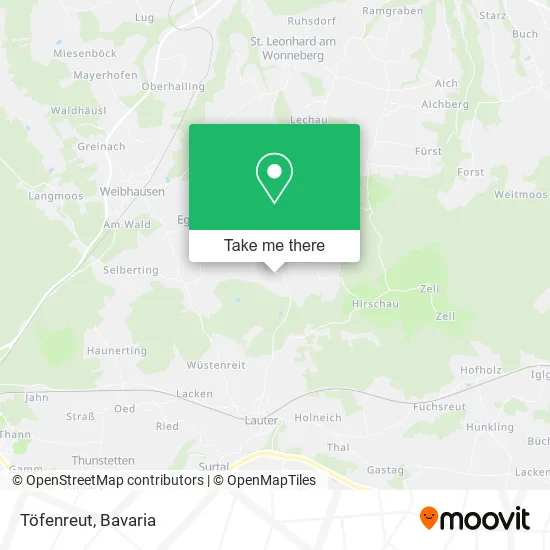 Карта Töfenreut