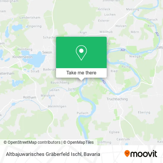 Карта Altbajuwarisches Gräberfeld Ischl