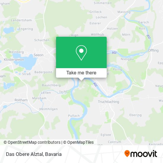 Карта Das Obere Alztal