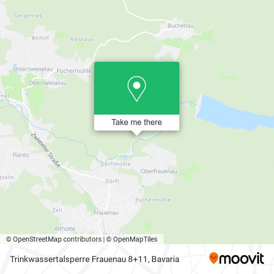 Карта Trinkwassertalsperre Frauenau 8+11