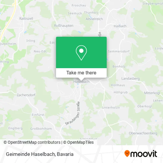 Карта Geimeinde Haselbach