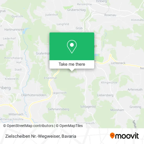 Карта Zielscheiben Nr.-Wegweiser