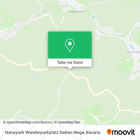 Naturpark Wanderparkplatz Sieben Wege map