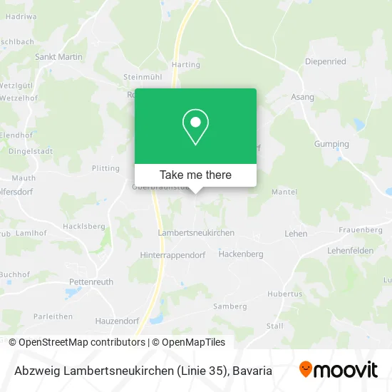 Карта Abzweig Lambertsneukirchen (Linie 35)