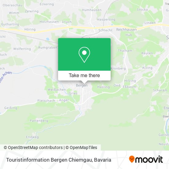 Touristinformation Bergen Chiemgau map